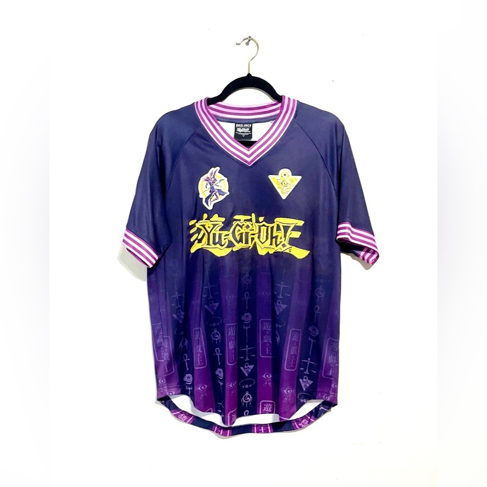 Yu-Gi-Oh! Yugi Batting Soccer Purple Jerseyβ Medium BoxLunch Dark Magician